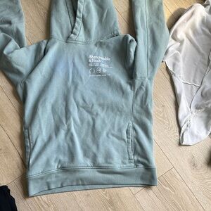 Abercrombie & Fitch turquoise Hoodie